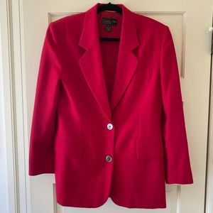 Vintage Classiques Red 100% Wool Peacoat Sz M